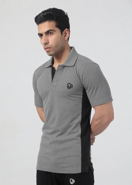 Prime - Grey & Graphite Grey Polo