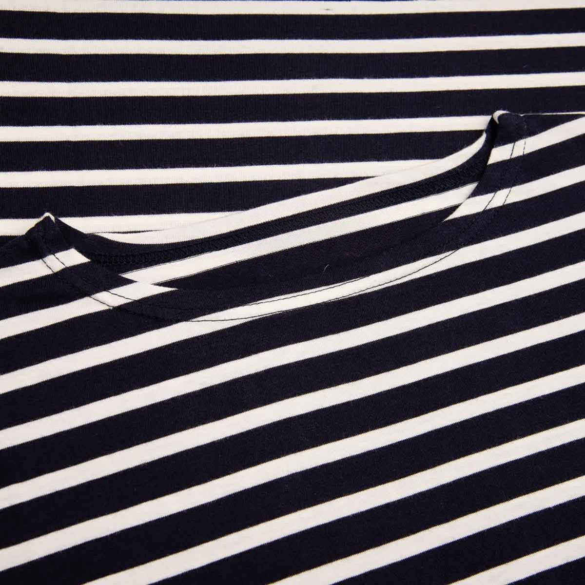 Striped Loose Fit T-Shirt  100% Organic Cotton