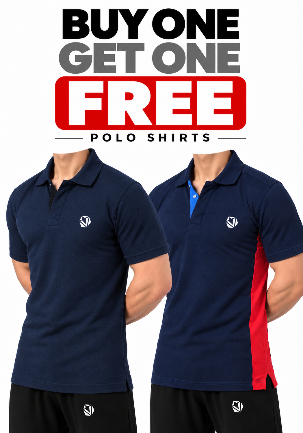 Buy 1 Get 1 Free - Polo Shirts Combo 3