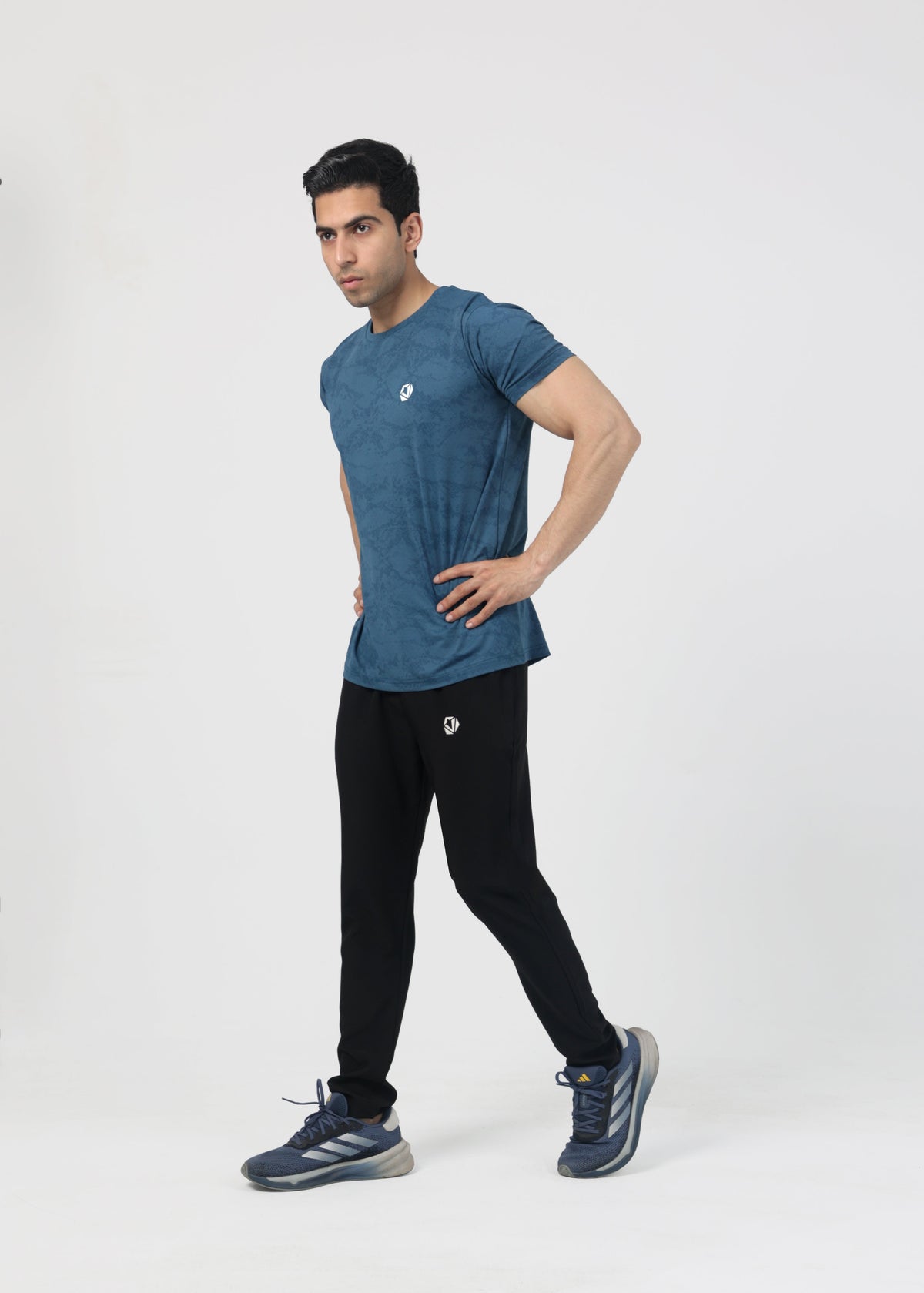 Max Performance - Textured Mesh Spandex Tee Tracksuit
