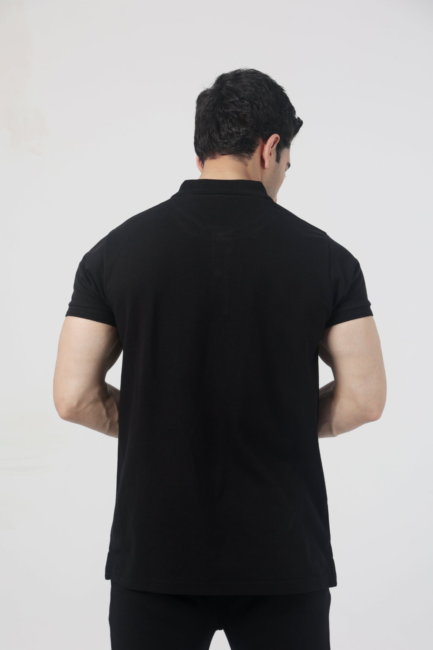 All Black - Premium Cotten Polo Twinset
