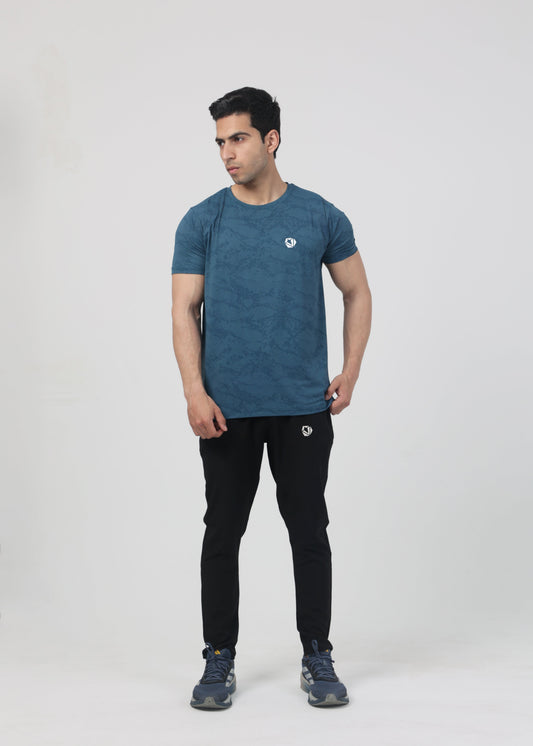 Max Performance - Textured Mesh Spandex Tee Tracksuit